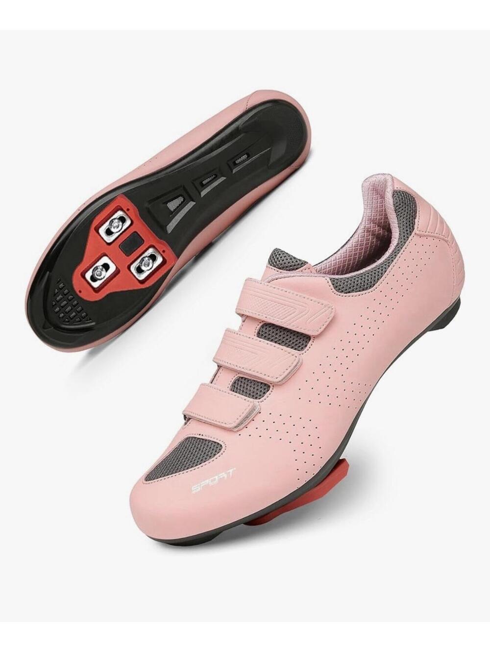 Women’s Pink Hoboken Cycling Shoes Compatible With Peloton Spinning Delta Cleats